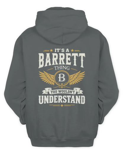 BARRETT KT06-M008 It’s a [NAME] Thing – You Wouldn’t Understand | Personalized Vintage T-Shirt - Unisex Hoodie - Charcoal