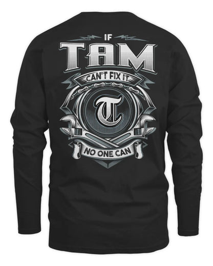 TAM AP81-K4-626 - Personalized Ahmed Quote Apparel “If Ahmed Can't Fix It, No One Can” - Men's Long Sleeved T-Shirt - Black