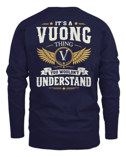 VUONG KT06-M008 It’s a [NAME] Thing – You Wouldn’t Understand | Personalized Vintage T-Shirt - Men's Long Sleeved T-Shirt - Navy