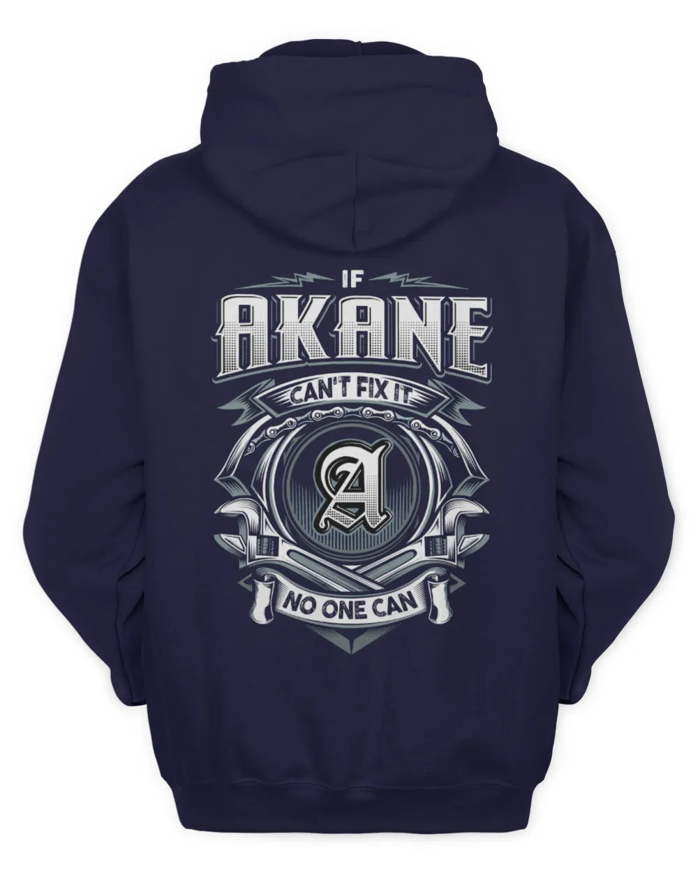 AKANE AP81-K4-626 - Personalized Ahmed Quote Apparel “If Ahmed Can't Fix It, No One Can” - Unisex Hoodie - Navy