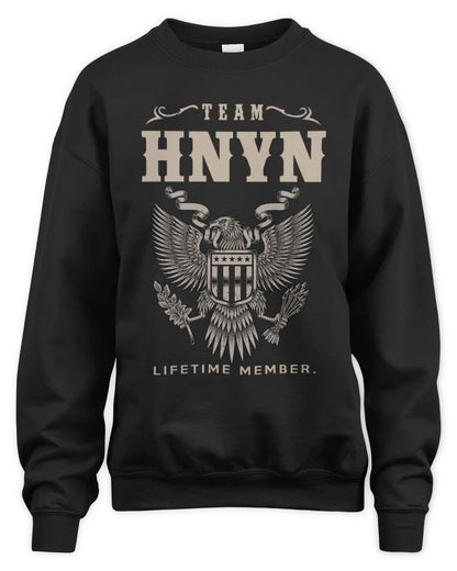 HNYN TP06-K82 – Personalized Classic Style Apparel “Team NAME Lifetime Member” - Unisex Sweatshirt - Black