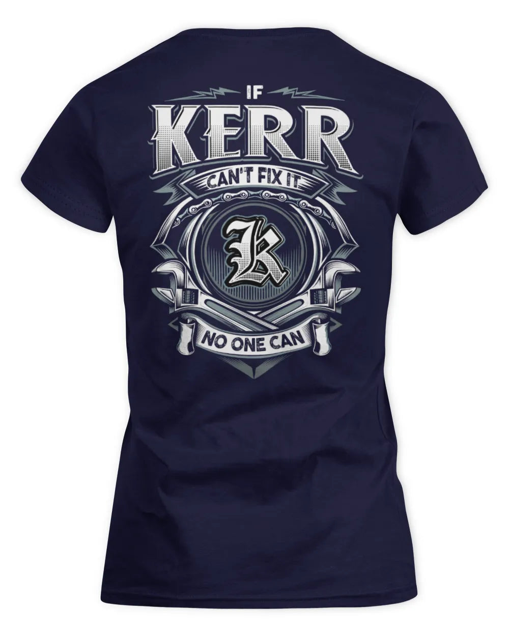 KERR AP81-K4-626 - Personalized Ahmed Quote Apparel “If Ahmed Can't Fix It, No One Can” - Women's Standard T-Shirt - Navy