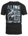 ALINE AP62-K4-666 - Personalized Fierce Wolf Quote Apparel “If You Kick Me When I’m Down, You Better Pray I Don’t Get Up”