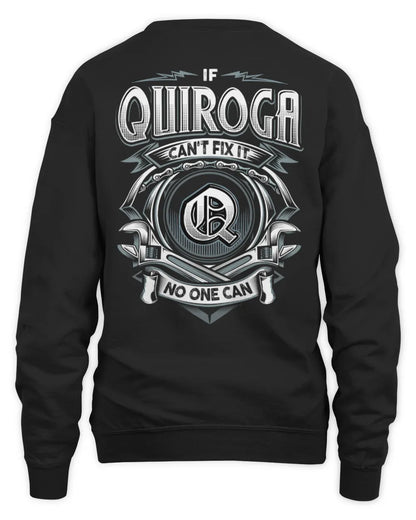 QUIROGA AP81-K4-626 - Personalized Ahmed Quote Apparel “If Ahmed Can't Fix It, No One Can” - Unisex Sweatshirt - Black