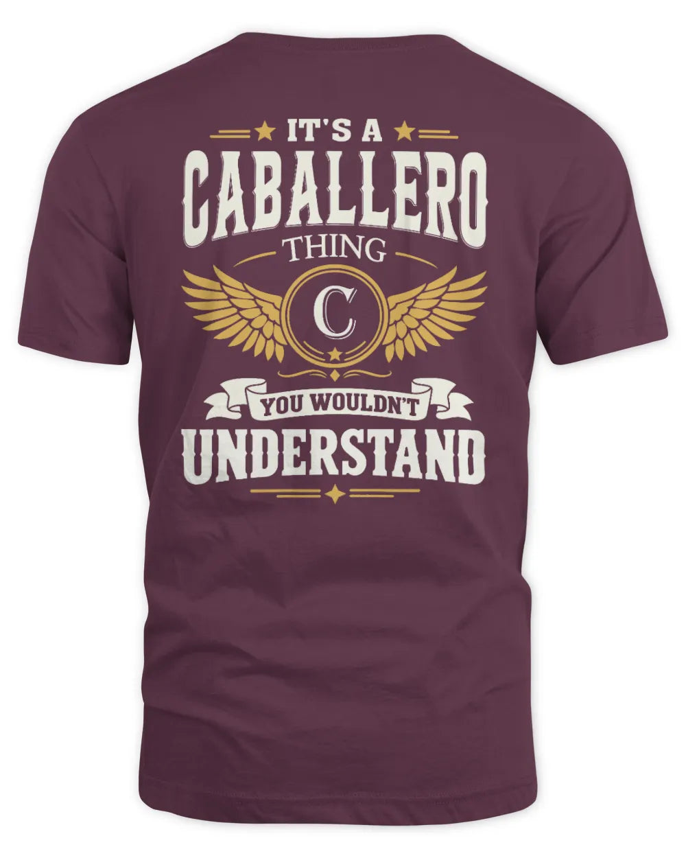 CABALLERO KT06-M008 It’s a [NAME] Thing – You Wouldn’t Understand | Personalized Vintage T-Shirt - Unisex Standard T-Shirt - Maroon
