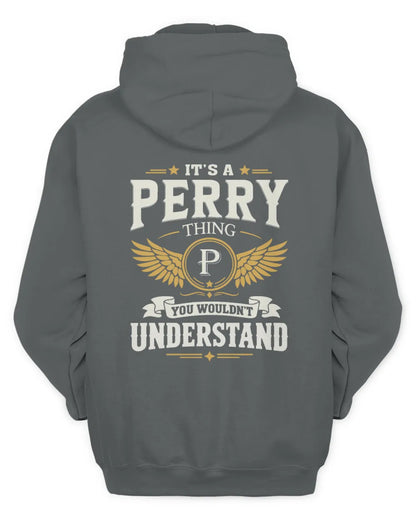 PERRY KT06-M008 It’s a [NAME] Thing – You Wouldn’t Understand | Personalized Vintage T-Shirt - Unisex Hoodie - Charcoal