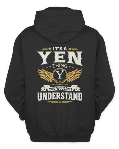 YEN KT06-M008 It’s a [NAME] Thing – You Wouldn’t Understand | Personalized Vintage T-Shirt - Unisex Hoodie - Black
