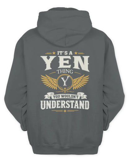YEN KT06-M008 It’s a [NAME] Thing – You Wouldn’t Understand | Personalized Vintage T-Shirt - Unisex Hoodie - Charcoal