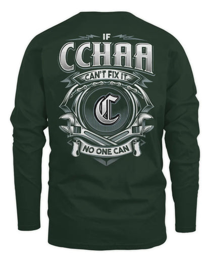 CCHAA AP81-K4-626 - Personalized Ahmed Quote Apparel “If Ahmed Can't Fix It, No One Can” - Men's Long Sleeved T-Shirt - Forest Green