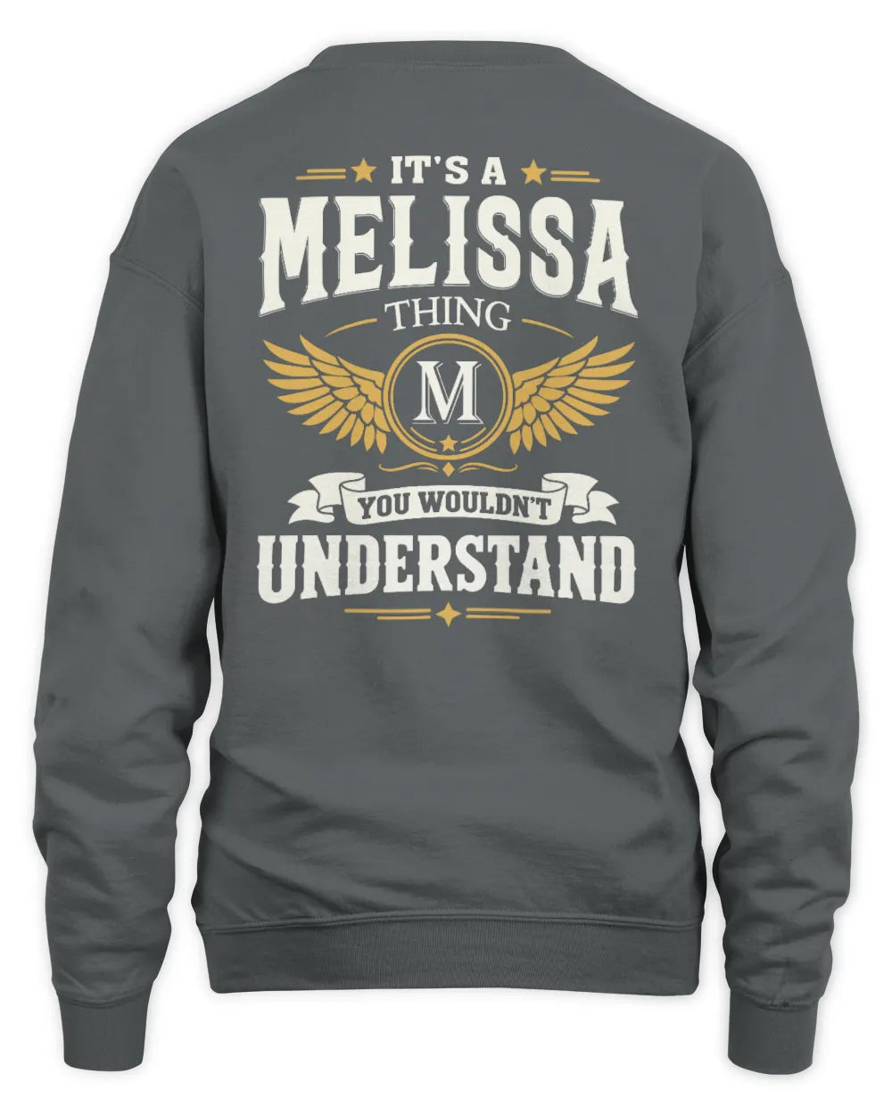 MELISSA KT06-M008 It’s a [NAME] Thing – You Wouldn’t Understand | Personalized Vintage T-Shirt - Unisex Sweatshirt - Charcoal