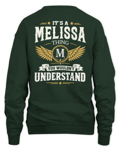 MELISSA KT06-M008 It’s a [NAME] Thing – You Wouldn’t Understand | Personalized Vintage T-Shirt - Unisex Sweatshirt - Forest Green