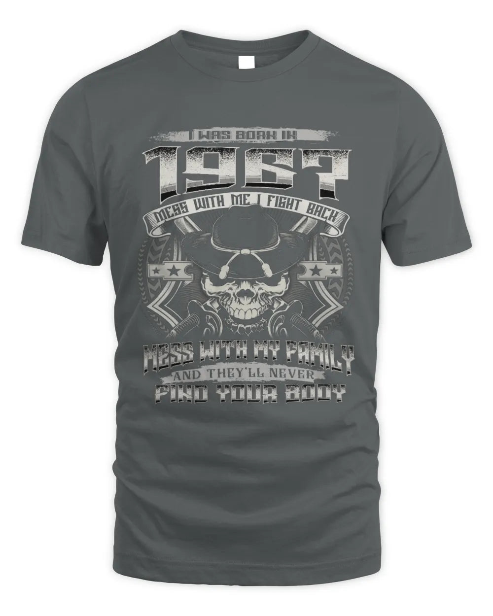 1967 HH89-K2 – Protective Family Quote T-Shirt - Unisex Standard T-Shirt - Charcoal