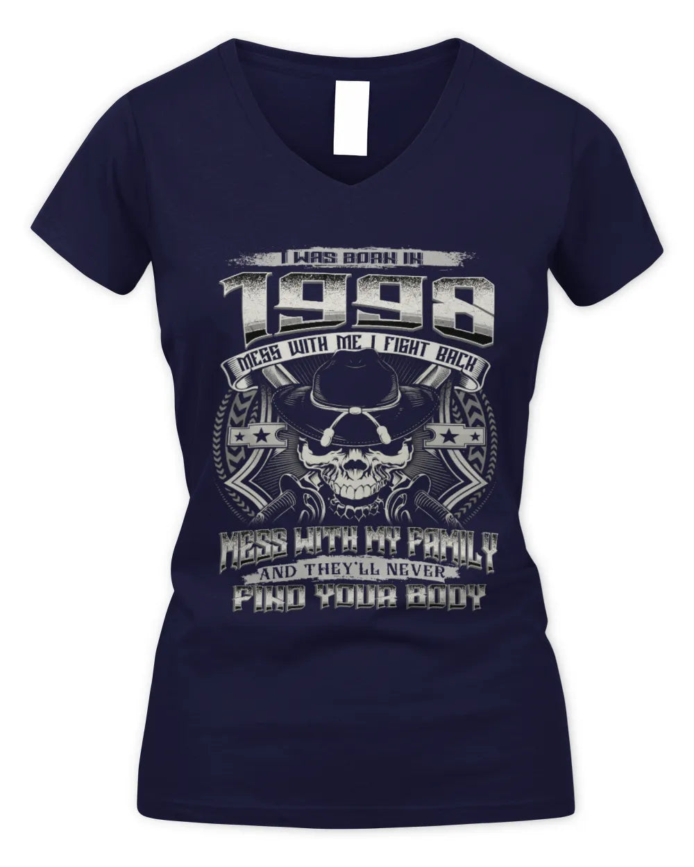 1998 HH89-K2 – Protective Family Quote T-Shirt - Women's V-Neck T-Shirt - Navy