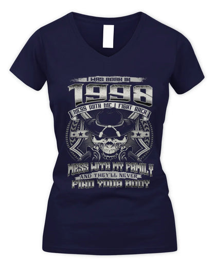 1998 HH89-K2 – Protective Family Quote T-Shirt - Women's V-Neck T-Shirt - Navy