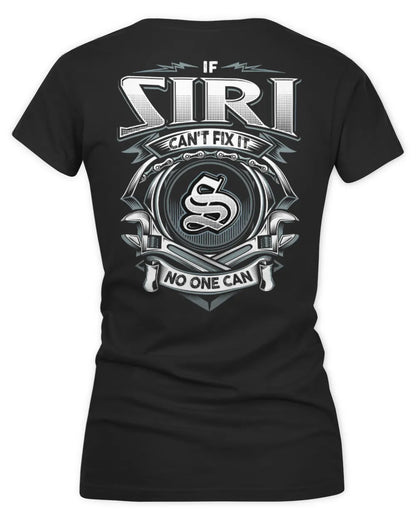 SIRI AP81-K4-626 - Personalized Ahmed Quote Apparel “If Ahmed Can't Fix It, No One Can” - Women's V-Neck T-Shirt - Black