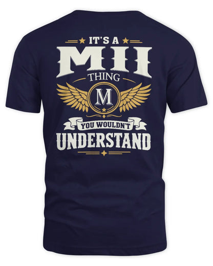 MII KT06-M008 It’s a [NAME] Thing – You Wouldn’t Understand | Personalized Vintage T-Shirt - Unisex Standard T-Shirt - Navy