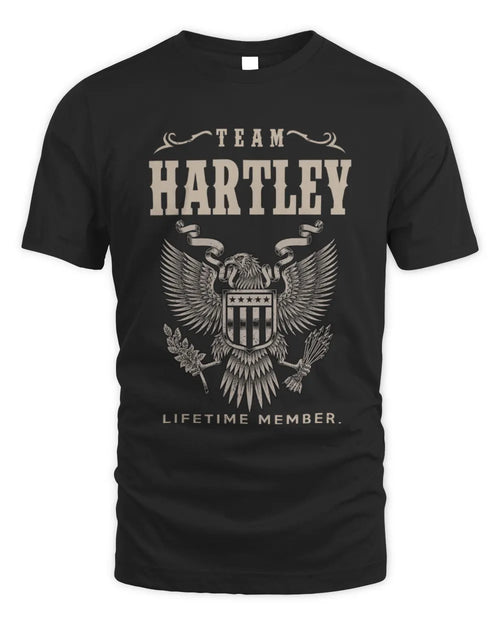 HARTLEY TP06-K82 – Personalized Classic Style Apparel “Team NAME Lifetime Member” - Unisex Standard T-Shirt - Black