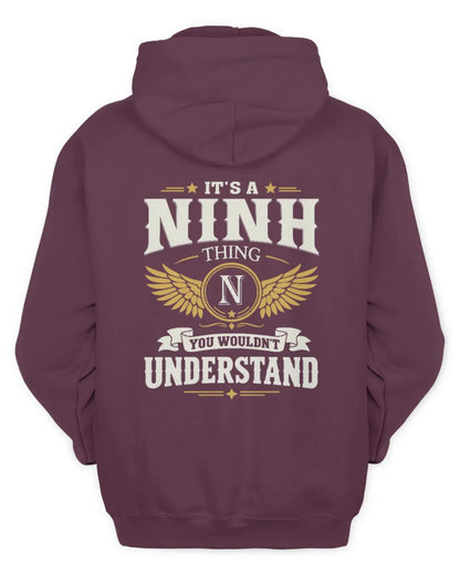 NINH KT06-M008 It’s a [NAME] Thing – You Wouldn’t Understand | Personalized Vintage T-Shirt - Unisex Hoodie - Maroon