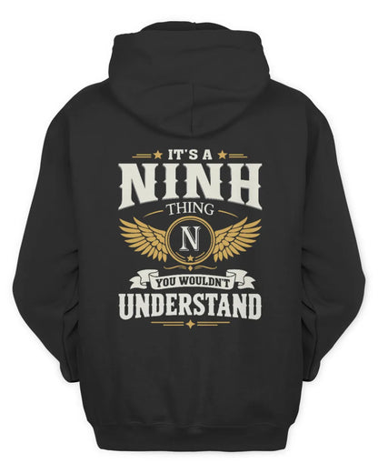 NINH KT06-M008 It’s a [NAME] Thing – You Wouldn’t Understand | Personalized Vintage T-Shirt - Unisex Hoodie - Black