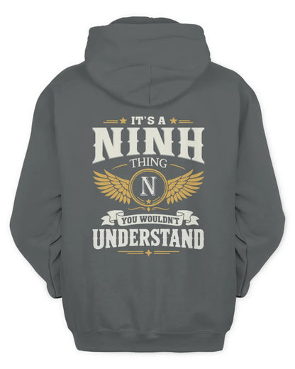 NINH KT06-M008 It’s a [NAME] Thing – You Wouldn’t Understand | Personalized Vintage T-Shirt - Unisex Hoodie - Charcoal