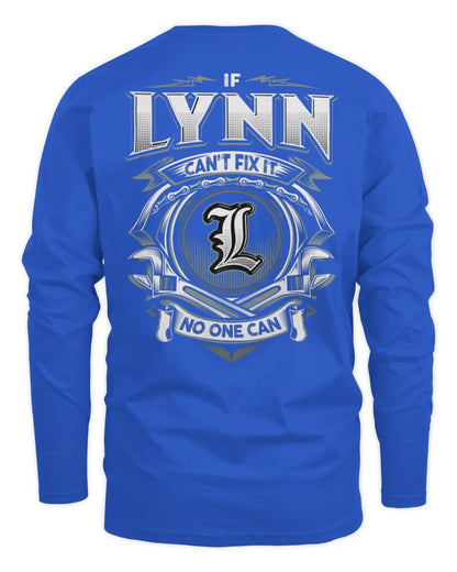 LYNN AP81-K4-626 - Personalized Ahmed Quote Apparel “If Ahmed Can't Fix It, No One Can” - Men's Long Sleeved T-Shirt - Royal