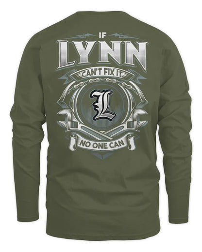 LYNN AP81-K4-626 - Personalized Ahmed Quote Apparel “If Ahmed Can't Fix It, No One Can” - Men's Long Sleeved T-Shirt - Military Green