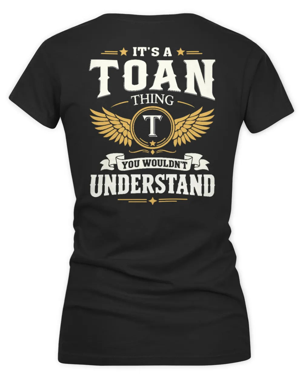TOAN KT06-M008 It’s a [NAME] Thing – You Wouldn’t Understand | Personalized Vintage T-Shirt - Women's V-Neck T-Shirt - Black