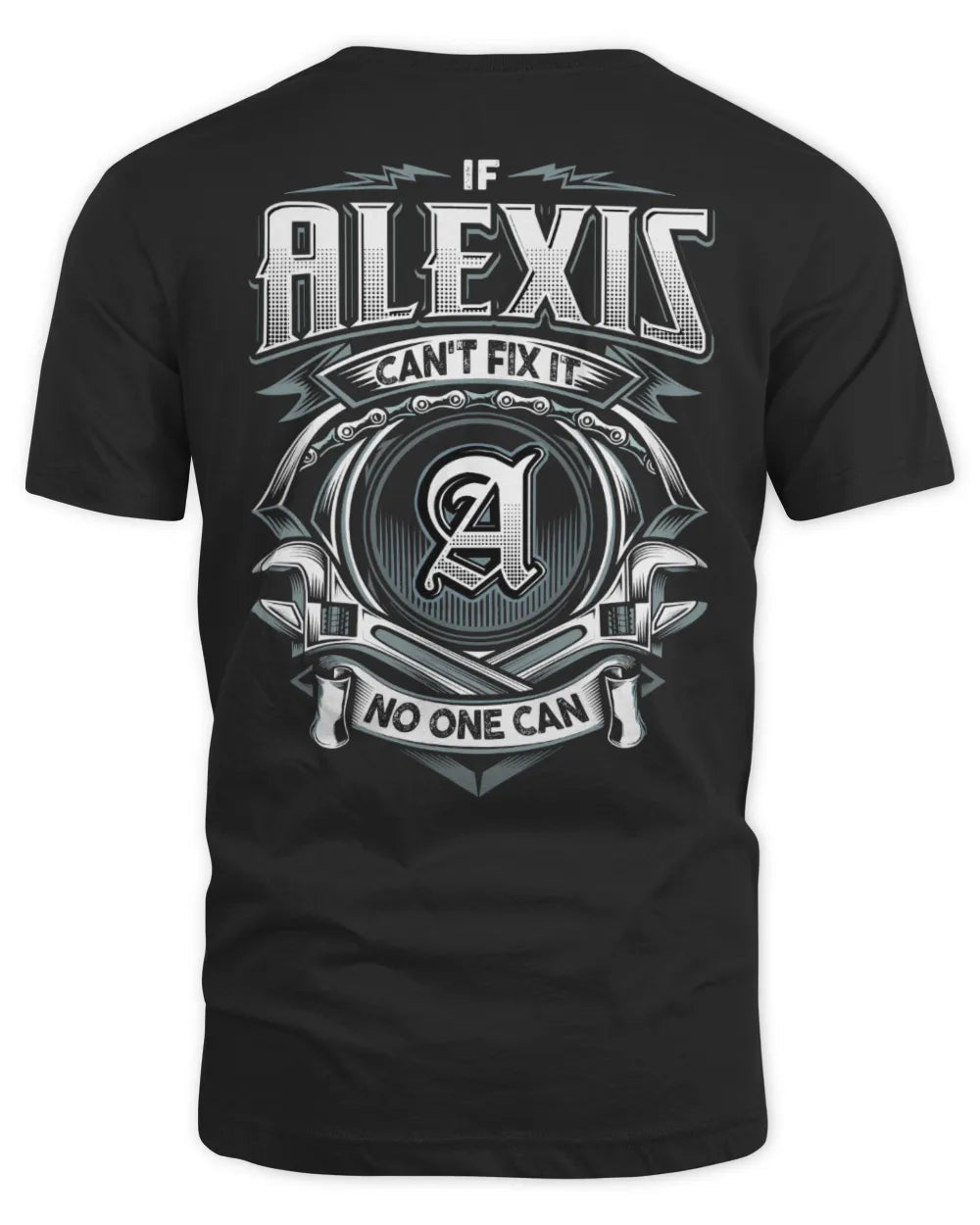 ALEXIS AP81-K4-626 - Personalized Ahmed Quote Apparel “If Ahmed Can't Fix It, No One Can” - Unisex Standard T-Shirt - Black