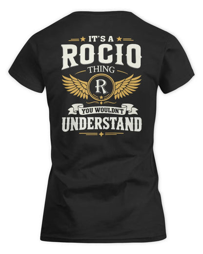 ROCIO KT06-M008 It’s a [NAME] Thing – You Wouldn’t Understand | Personalized Vintage T-Shirt - Women's Standard T-Shirt - Black