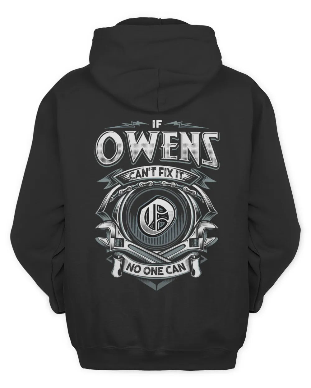 OWENS AP81-K4-626 - Personalized Ahmed Quote Apparel “If Ahmed Can't Fix It, No One Can” - Unisex Hoodie - Black