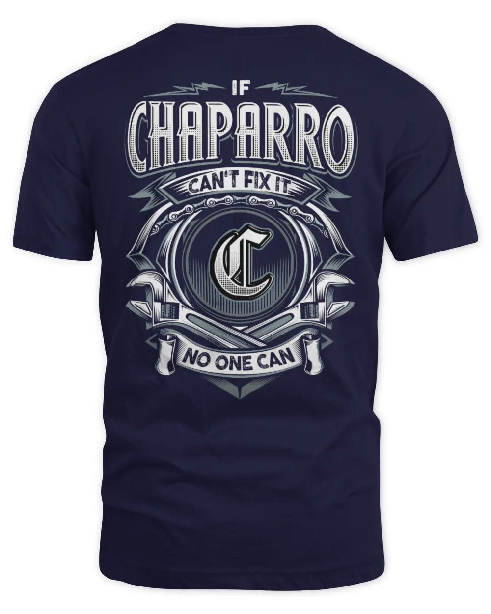 CHAPARRO AP81-K4-626 - Personalized Ahmed Quote Apparel “If Ahmed Can't Fix It, No One Can” - Unisex Standard T-Shirt - Navy