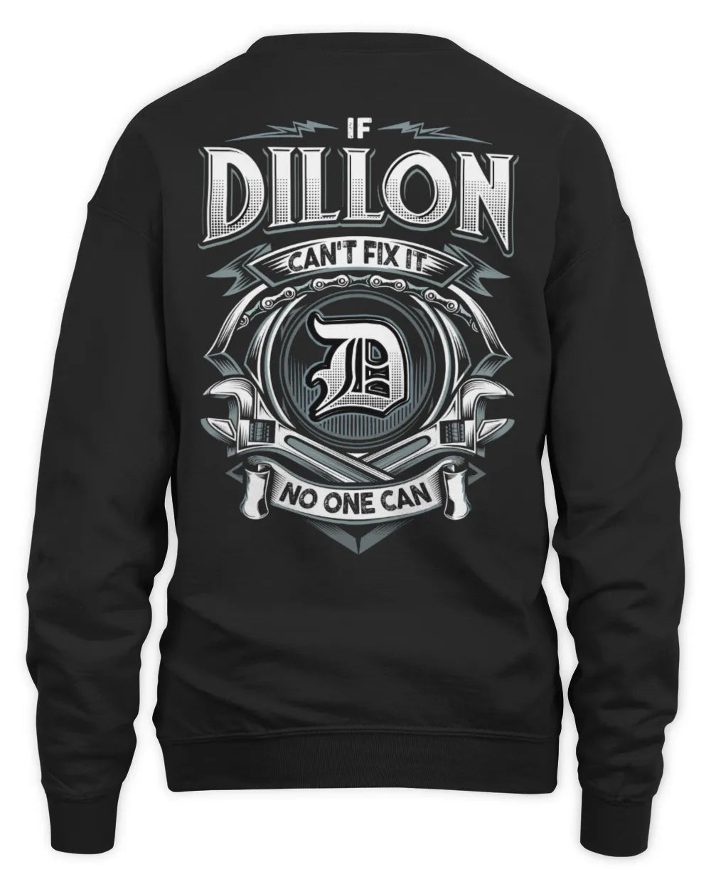 DILLON AP81-K4-626 - Personalized Ahmed Quote Apparel “If Ahmed Can't Fix It, No One Can” - Unisex Sweatshirt - Black
