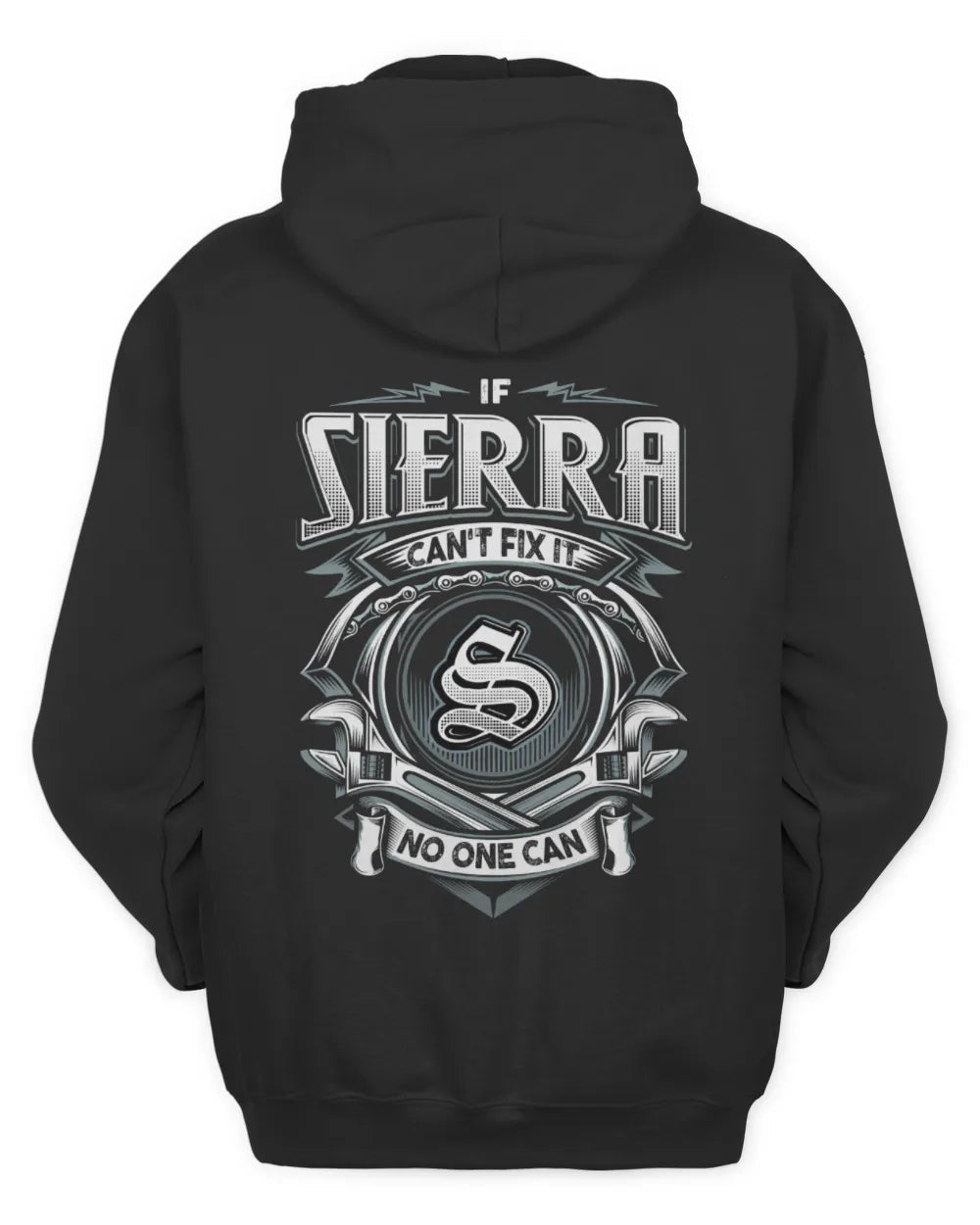 SIERRA AP81-K4-626 - Personalized Ahmed Quote Apparel “If Ahmed Can't Fix It, No One Can” - Unisex Hoodie - Black