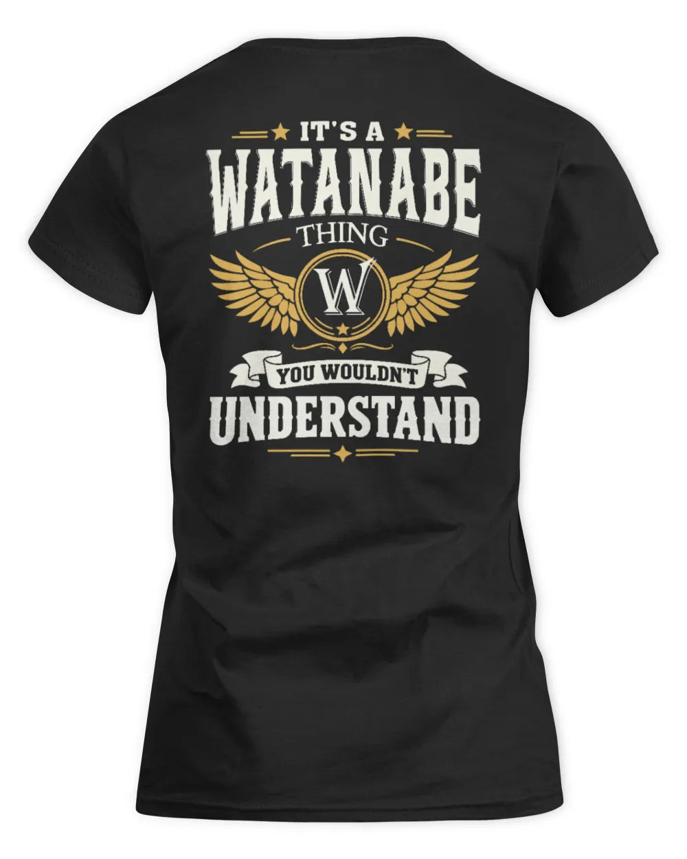 WATANABE KT06-M008 It’s a [NAME] Thing – You Wouldn’t Understand | Personalized Vintage T-Shirt - Women's Standard T-Shirt - Black