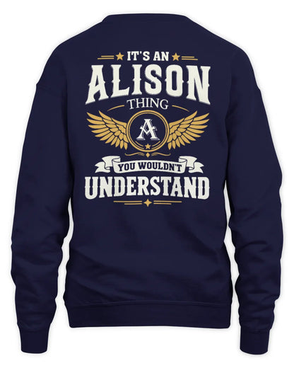 ALISON KT06-M008 It’s a [NAME] Thing – You Wouldn’t Understand | Personalized Vintage T-Shirt - Unisex Sweatshirt - Navy