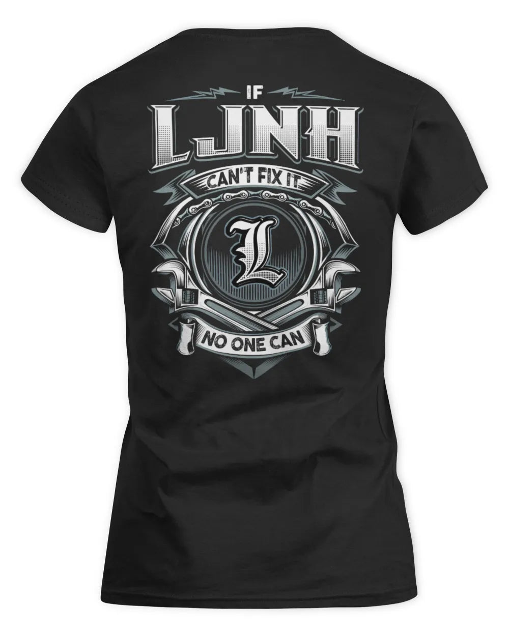 LJNH AP81-K4-626 - Personalized Ahmed Quote Apparel “If Ahmed Can't Fix It, No One Can” - Women's Standard T-Shirt - Black