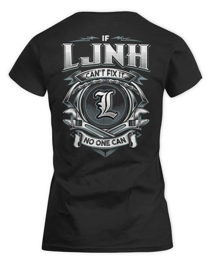 LJNH AP81-K4-626 - Personalized Ahmed Quote Apparel “If Ahmed Can't Fix It, No One Can” - Women's Standard T-Shirt - Black