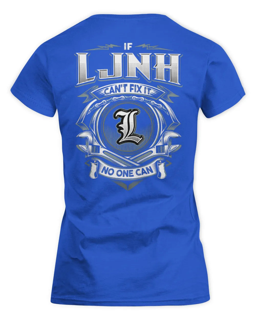 LJNH AP81-K4-626 - Personalized Ahmed Quote Apparel “If Ahmed Can't Fix It, No One Can” - Women's Standard T-Shirt - Royal