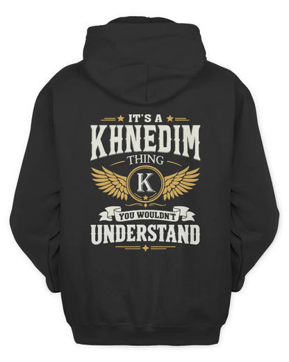 KHNEDIM KT06-M008 It’s a [NAME] Thing – You Wouldn’t Understand | Personalized Vintage T-Shirt - Unisex Hoodie - Black