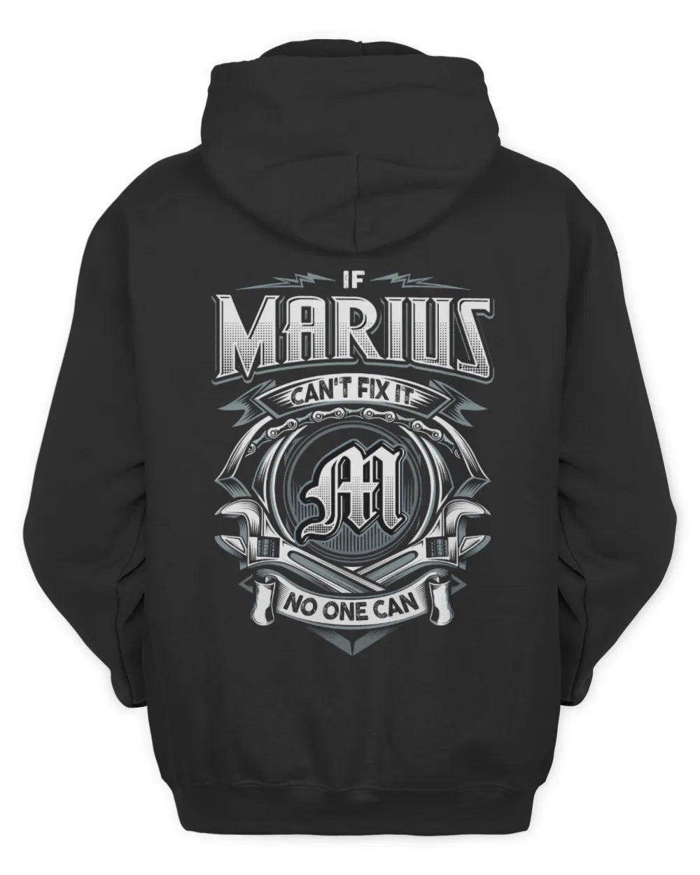 MARIUS AP81-K4-626 - Personalized Ahmed Quote Apparel “If Ahmed Can't Fix It, No One Can” - Unisex Hoodie - Black