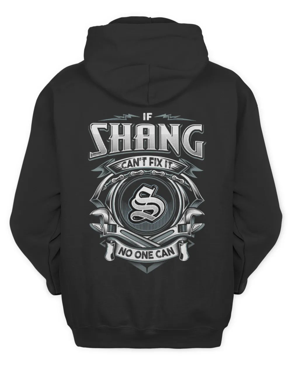 SHANG AP81-K4-626 - Personalized Ahmed Quote Apparel “If Ahmed Can't Fix It, No One Can” - Unisex Hoodie - Black