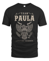 PAULA TP06-K82 – Personalized Classic Style Apparel “Team NAME Lifetime Member” - Unisex Standard T-Shirt - Black