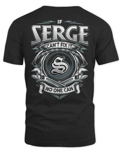 SERGE AP81-K4-626 - Personalized Ahmed Quote Apparel “If Ahmed Can't Fix It, No One Can” - Unisex Standard T-Shirt - Black