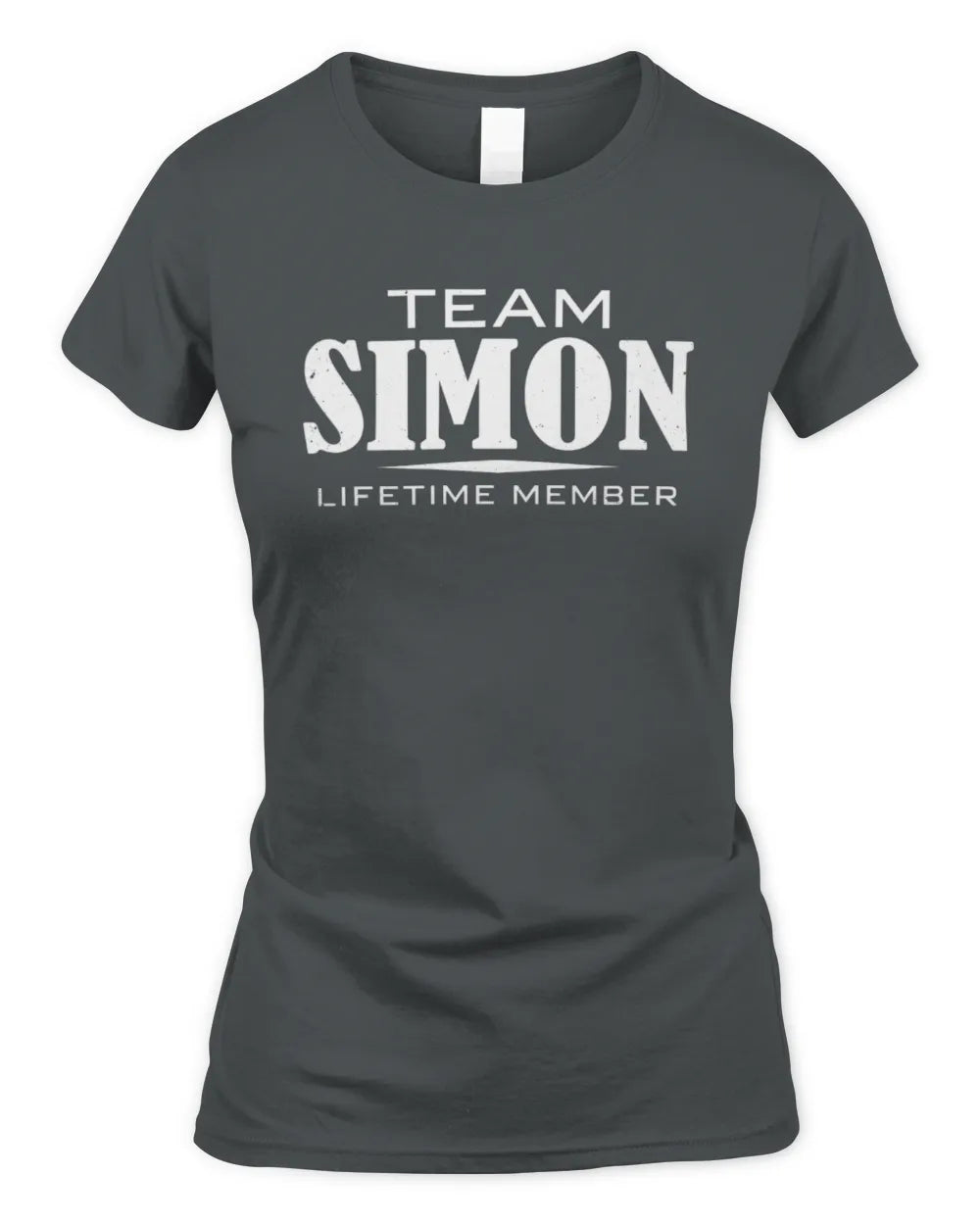 SIMON BL62-K4-128 - Personalized “Team AARON Lifetime Member” - Women's Standard T-Shirt - Charcoal