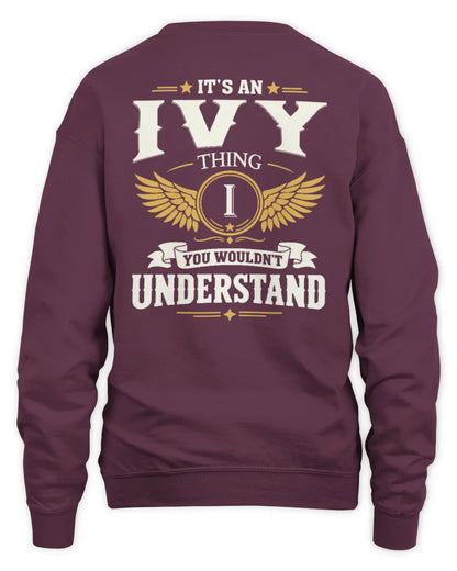 IVY KT06-M008 It’s a [NAME] Thing – You Wouldn’t Understand | Personalized Vintage T-Shirt - Unisex Sweatshirt - Maroon