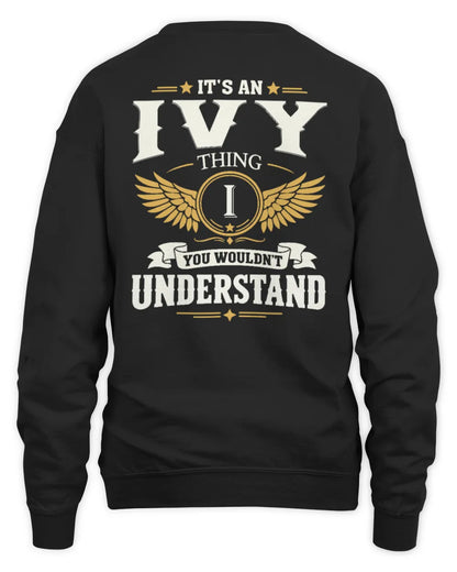 IVY KT06-M008 It’s a [NAME] Thing – You Wouldn’t Understand | Personalized Vintage T-Shirt - Unisex Sweatshirt - Black