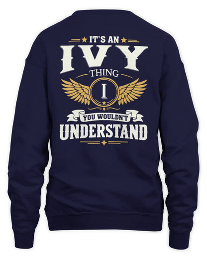 IVY KT06-M008 It’s a [NAME] Thing – You Wouldn’t Understand | Personalized Vintage T-Shirt - Unisex Sweatshirt - Navy