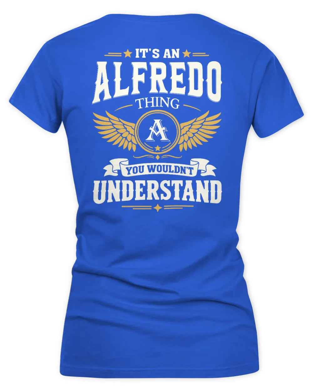 ALFREDO KT06-M008 It’s a [NAME] Thing – You Wouldn’t Understand | Personalized Vintage T-Shirt - Women's V-Neck T-Shirt - Royal