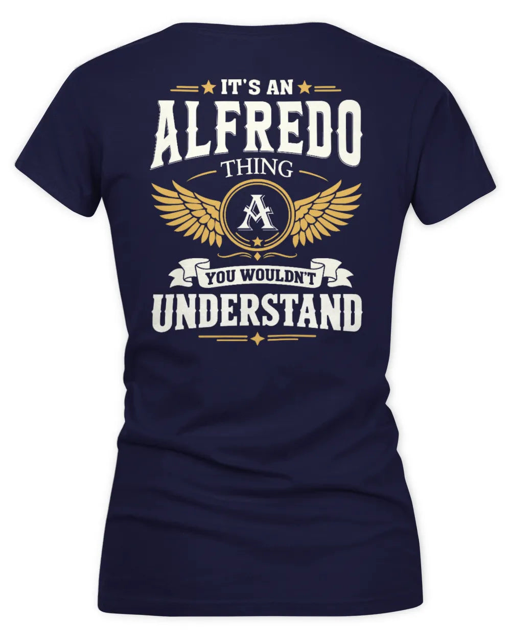 ALFREDO KT06-M008 It’s a [NAME] Thing – You Wouldn’t Understand | Personalized Vintage T-Shirt - Women's V-Neck T-Shirt - Navy