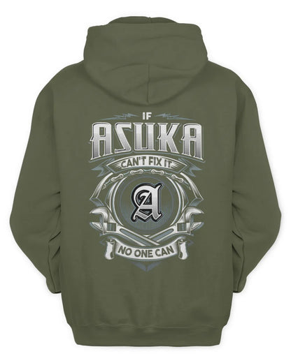 ASUKA AP81-K4-626 - Personalized Ahmed Quote Apparel “If Ahmed Can't Fix It, No One Can” - Unisex Hoodie - Military Green